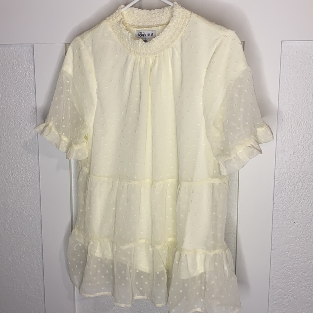 Women’s tunic top with texture